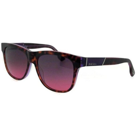 Diesel Unisex Bordeaux Havana Sunglasses - Picture 3 of 4